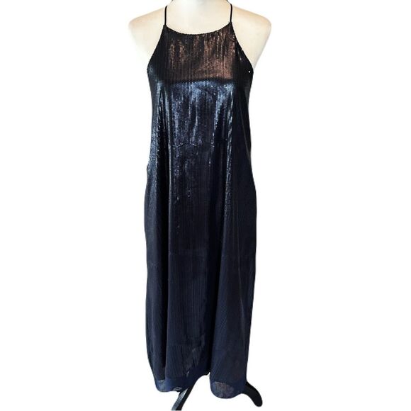NWT Corey Lynn Calter Navy Sequin Dress | S - Picture 1 of 8